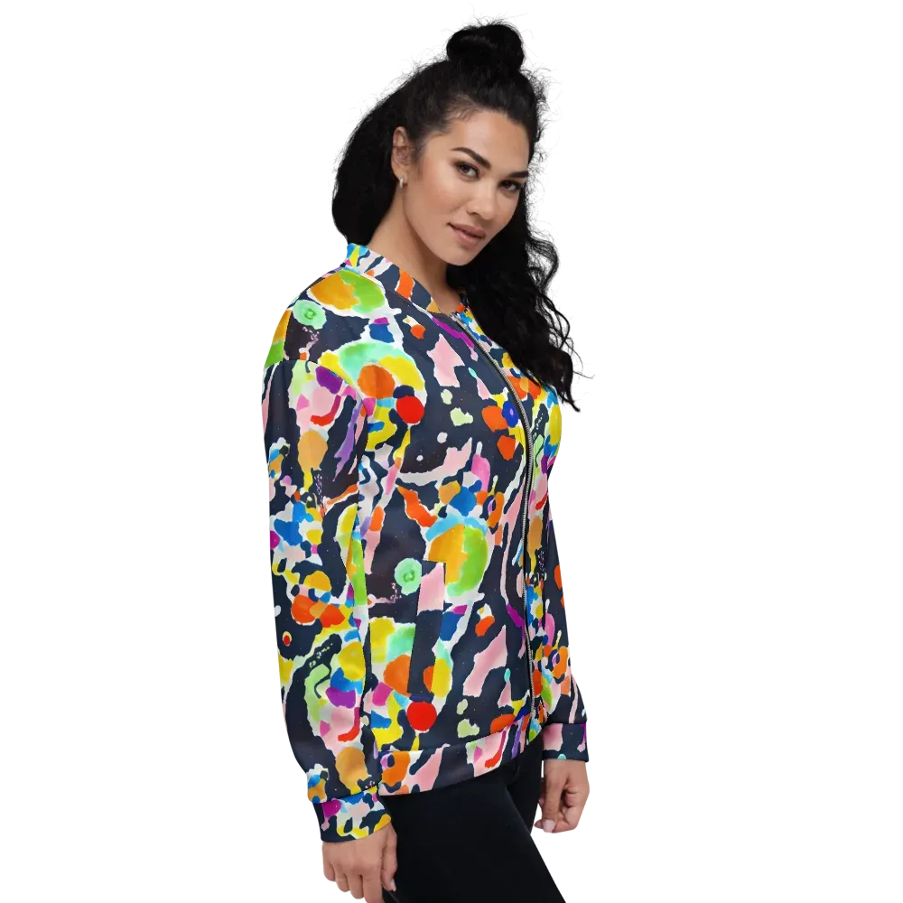 Kaleido Burst on Bomber Jacket — Right
