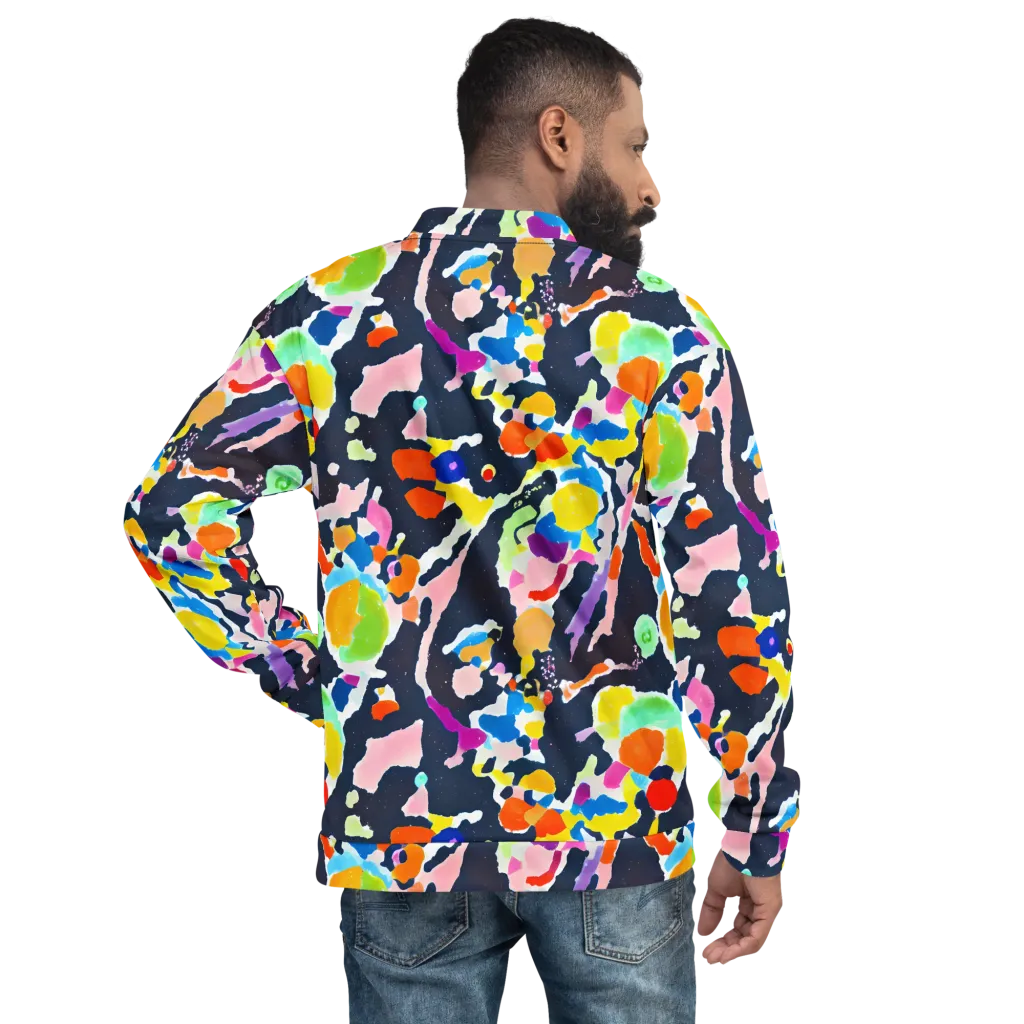 Kaleido Burst on Bomber Jacket — Back