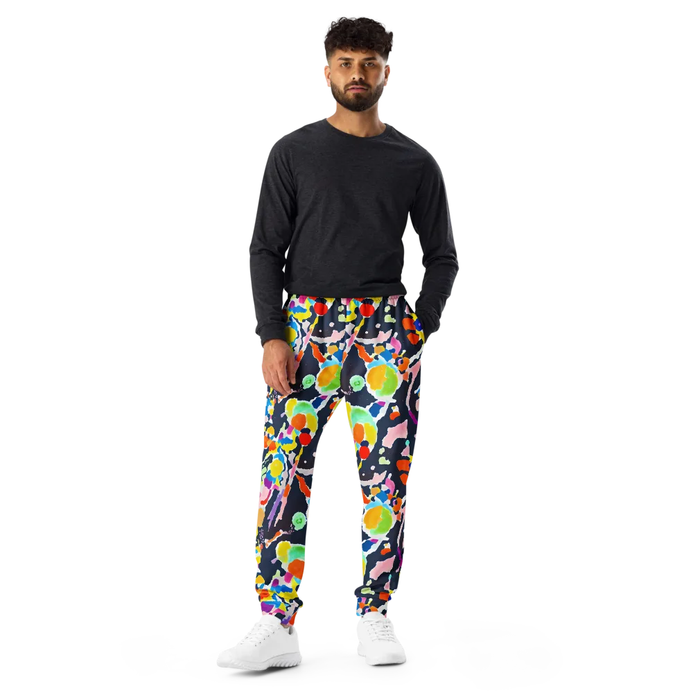 Kaleido Burst on Men's Joggers — Front