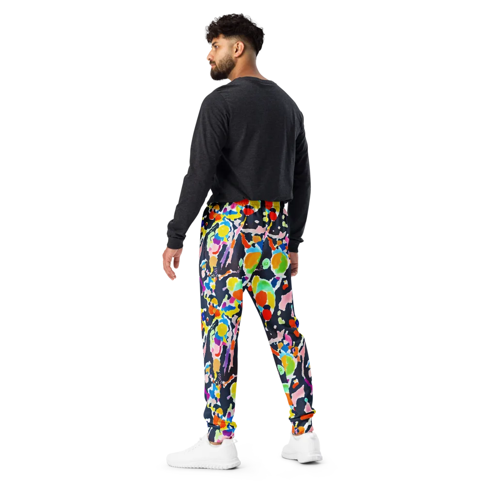 Kaleido Burst on Men's Joggers — Back