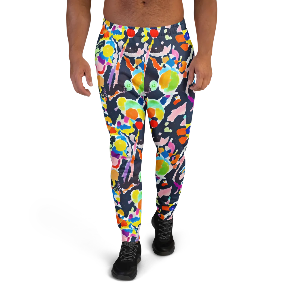 Kaleido Burst on Men's Joggers — Front