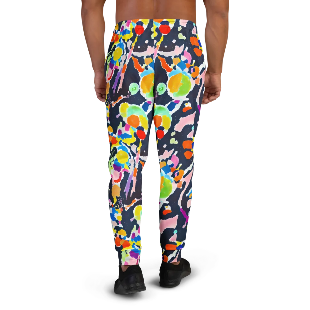 Kaleido Burst on Men's Joggers — Back