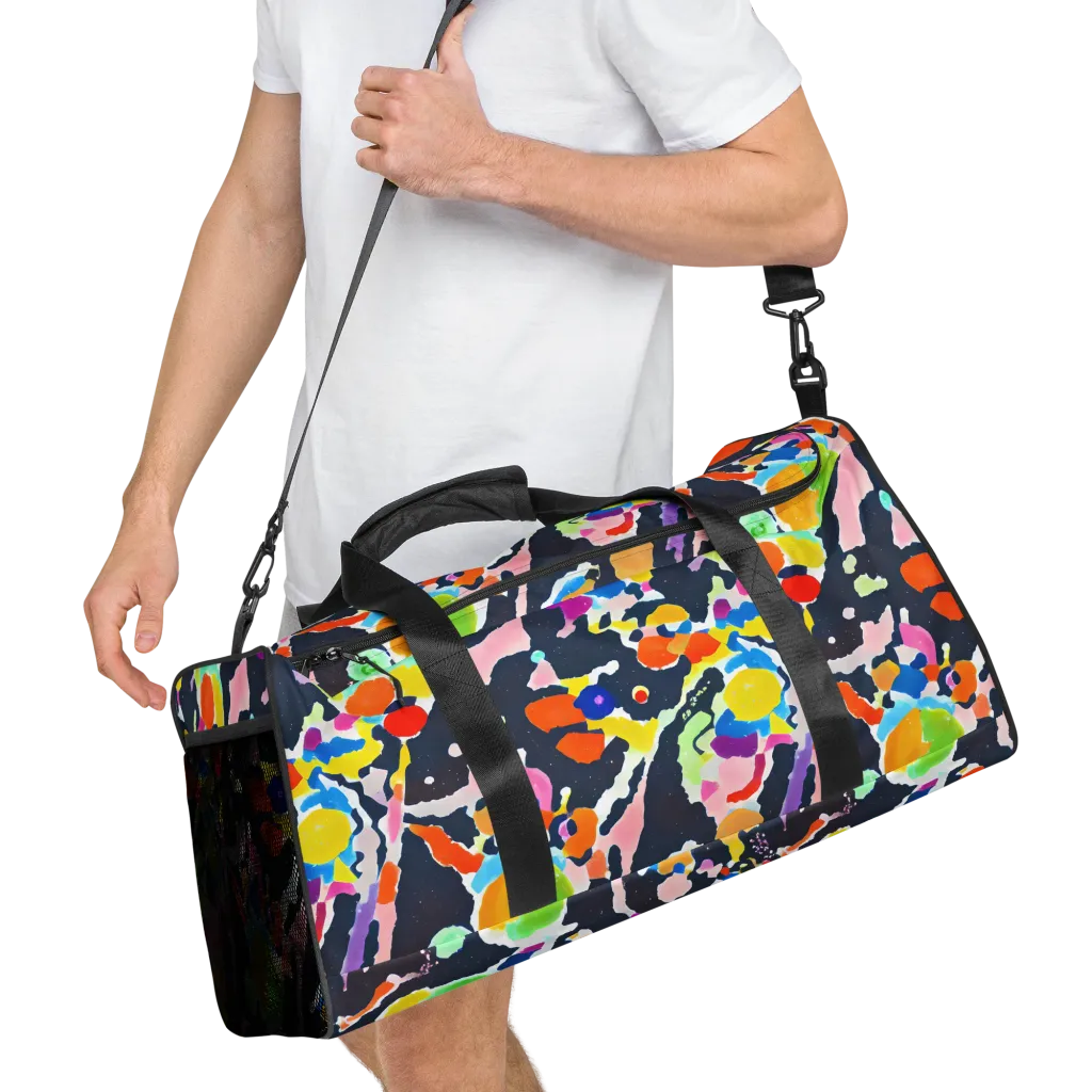 Kaleido Burst on Duffle Bag — Right Front
