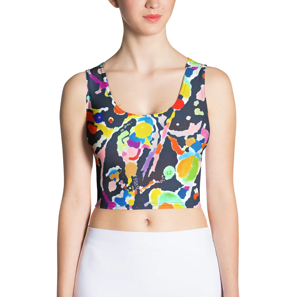 Kaleido Burst on Crop Top — Front