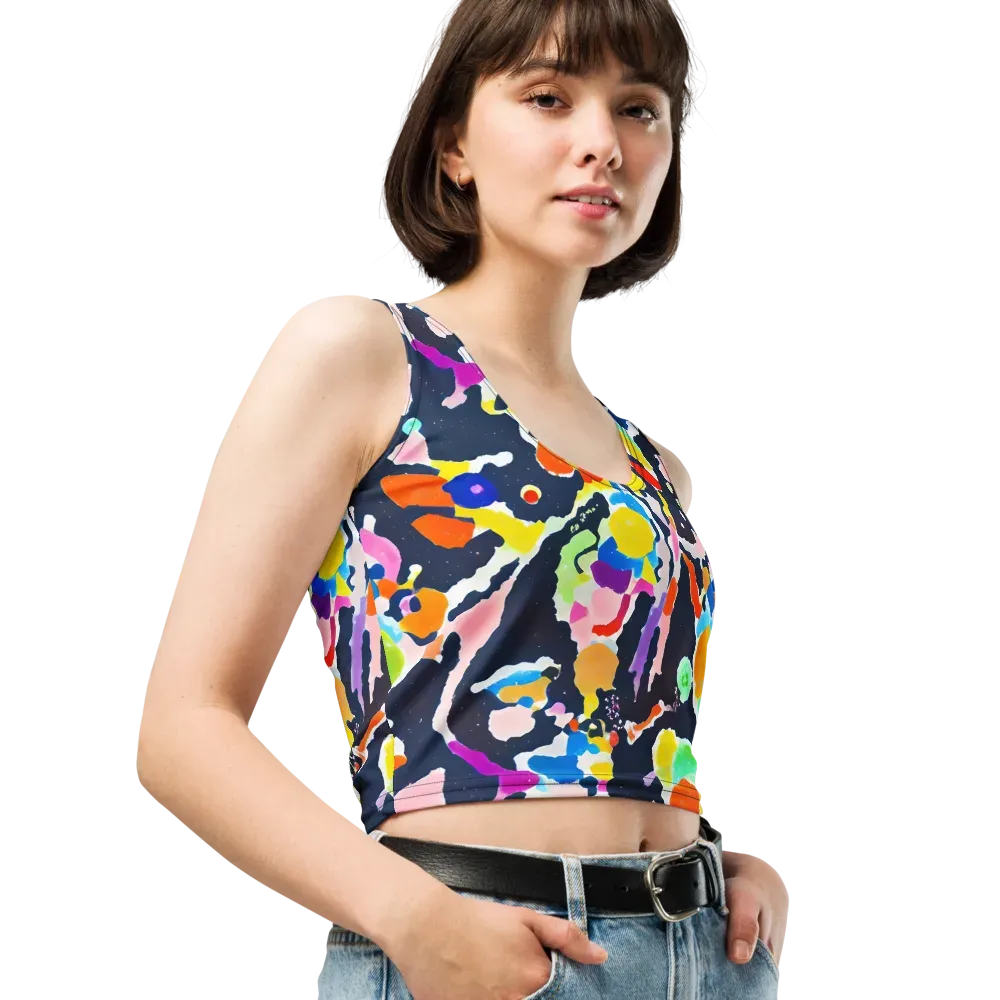 Kaleido Burst on Crop Top — Right Front