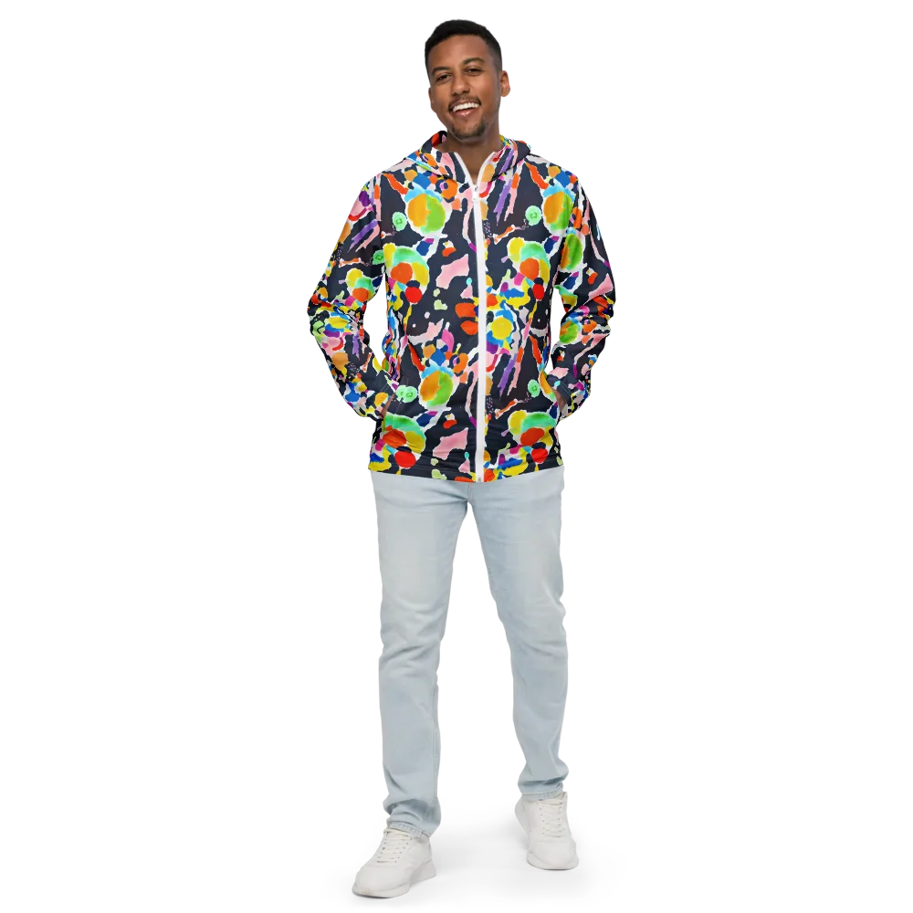 Kaleido Burst on Men's Windbreaker — Front