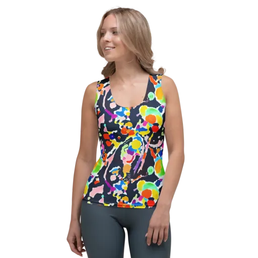 Kaleido Burst on a Women's Tank Top