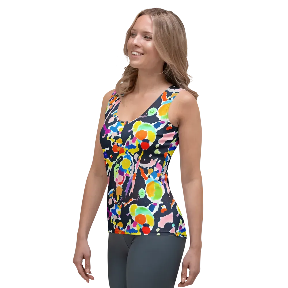 Kaleido Burst on Women's Tank Top — Left Front