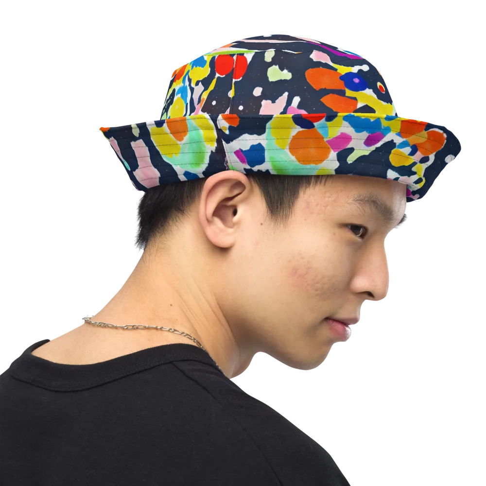 Kaleido Burst on Reversible Bucket Hat — Right Outside