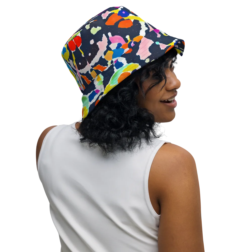 Kaleido Burst on Reversible Bucket Hat — Right Outside