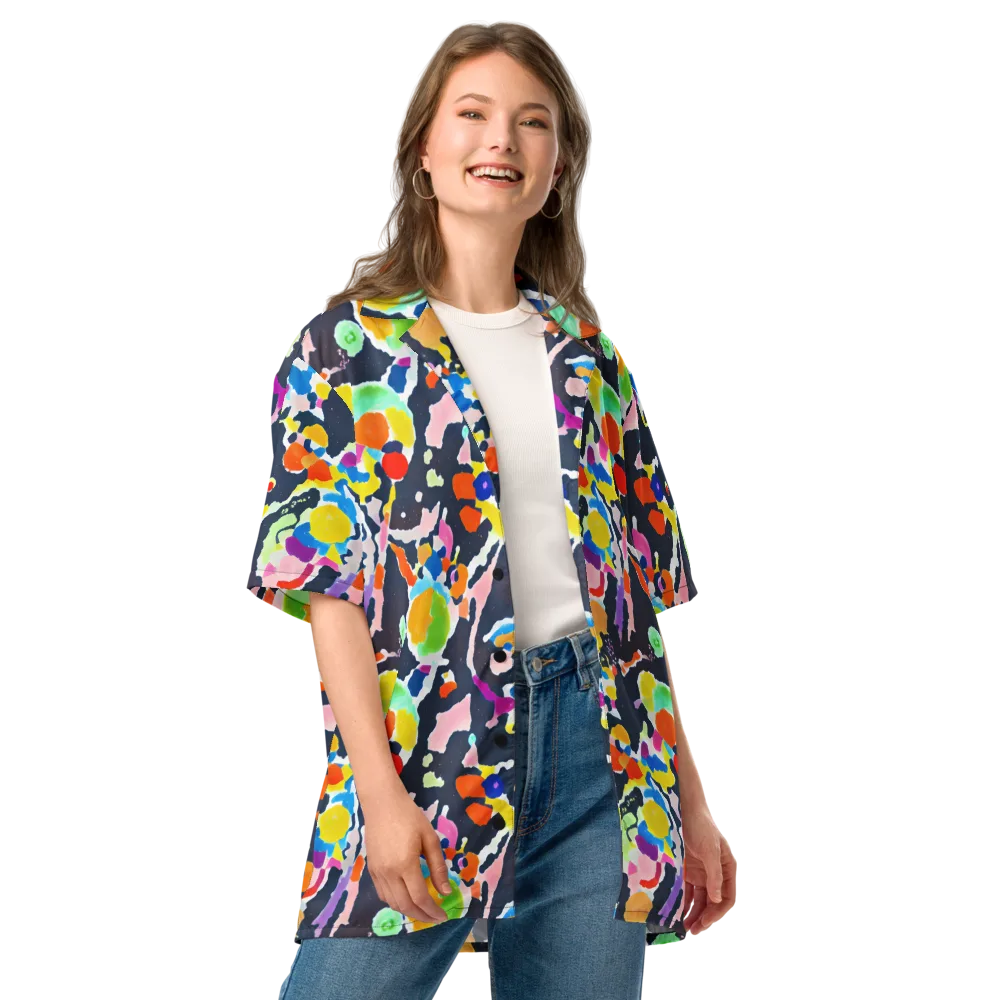 Kaleido Burst on Button Shirt — Front