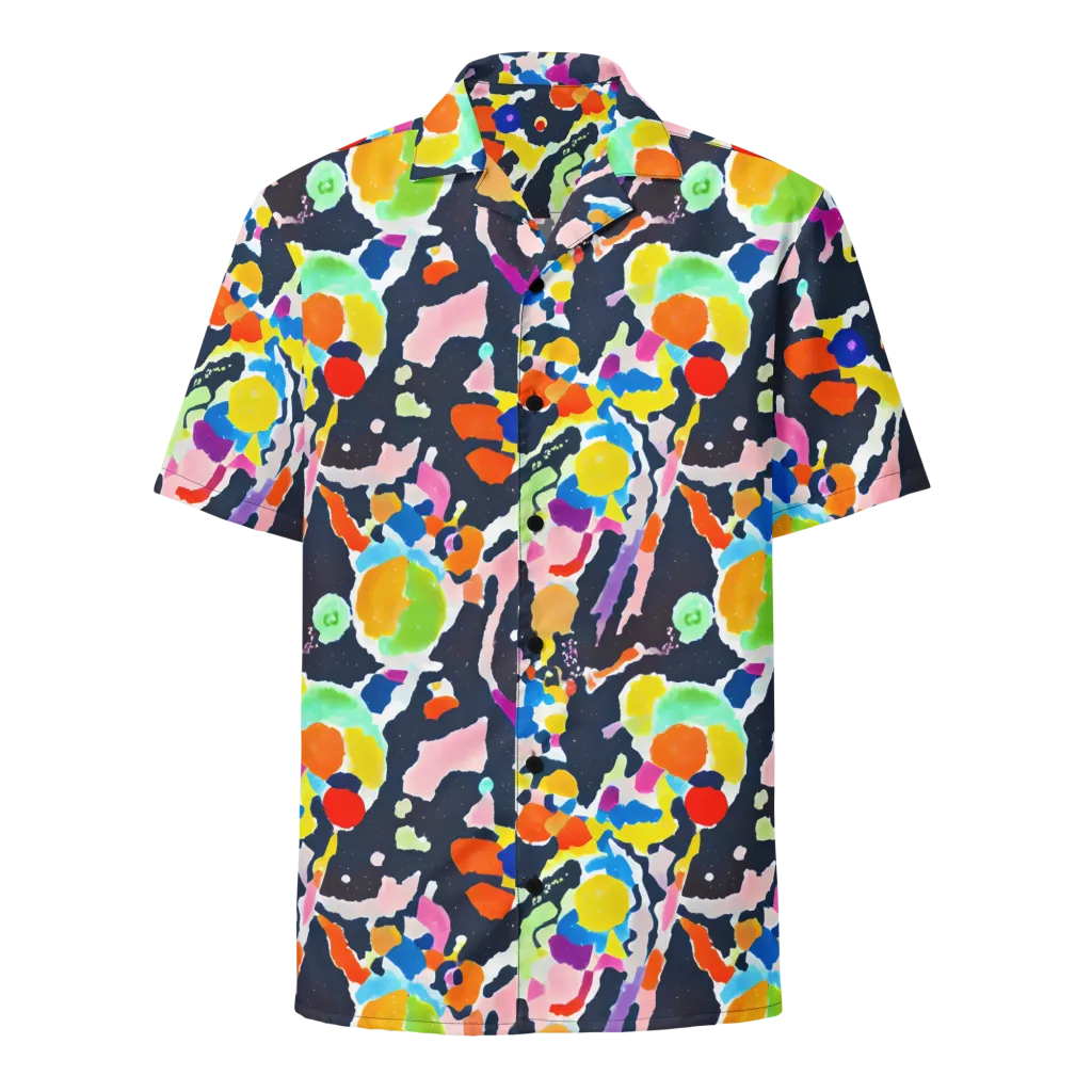 Kaleido Burst on Button Shirt — Front