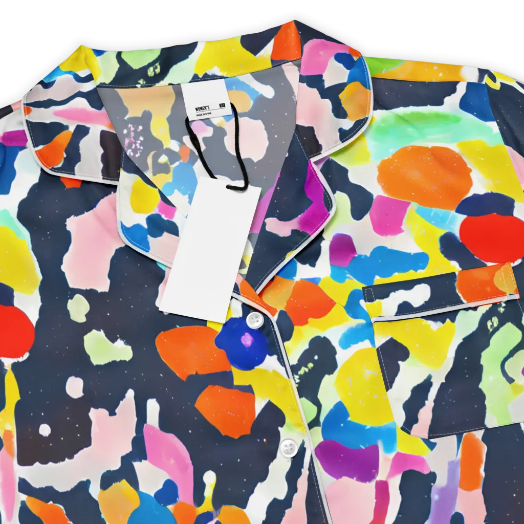 Kaleido Burst on Women's Short Sleeve Pajama Top — Product details