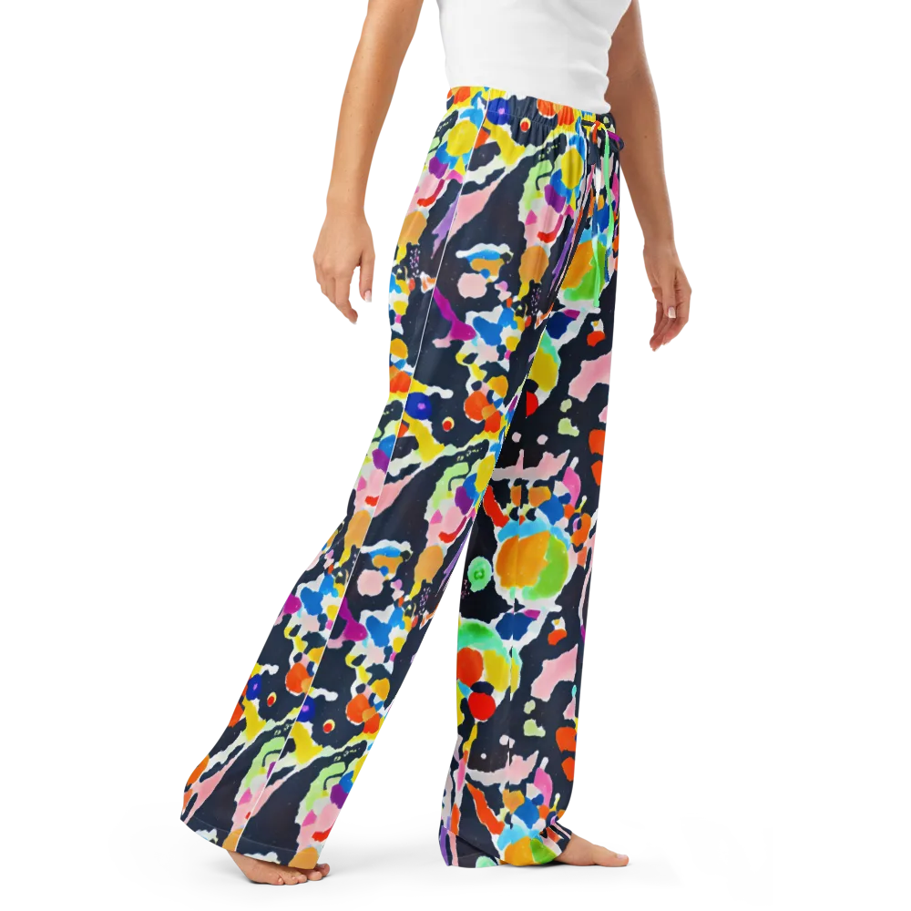 Kaleido Burst on Women's Pajama Pants — Right Front