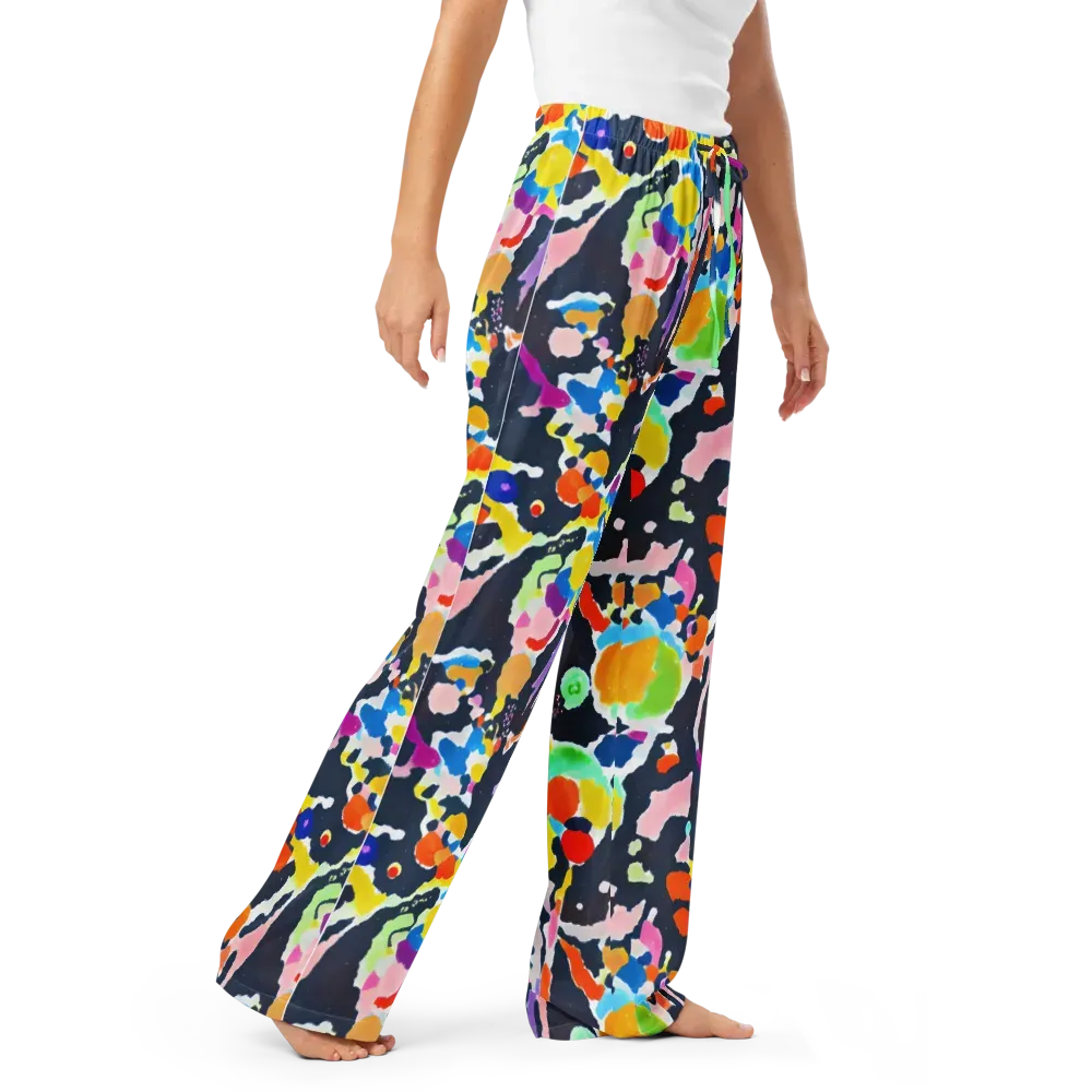 Kaleido Burst on Women's Pajama Pants — Right Front