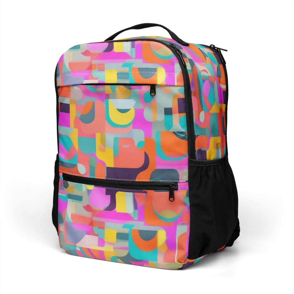 Prism Jumble on Utility Backpack — Left Front
