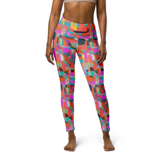 Prism Jumble on a Yoga Leggings