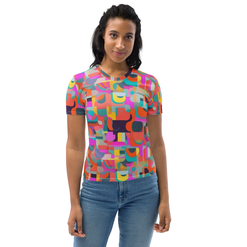 Prism Jumble on Women's Crew Neck T-Shirt — Front