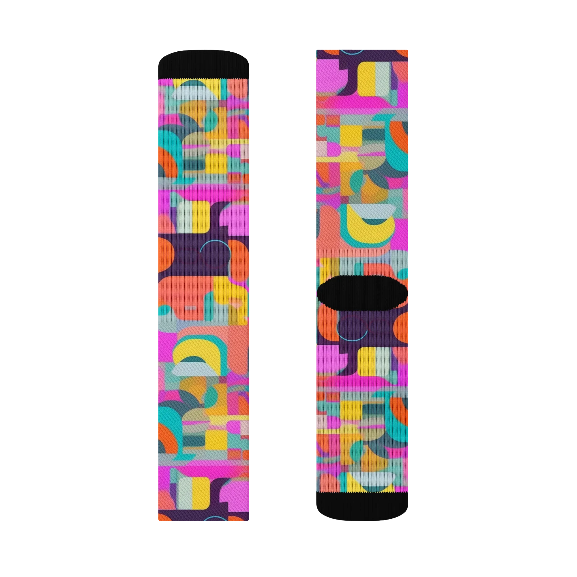 Prism Jumble on Socks — Left Sock