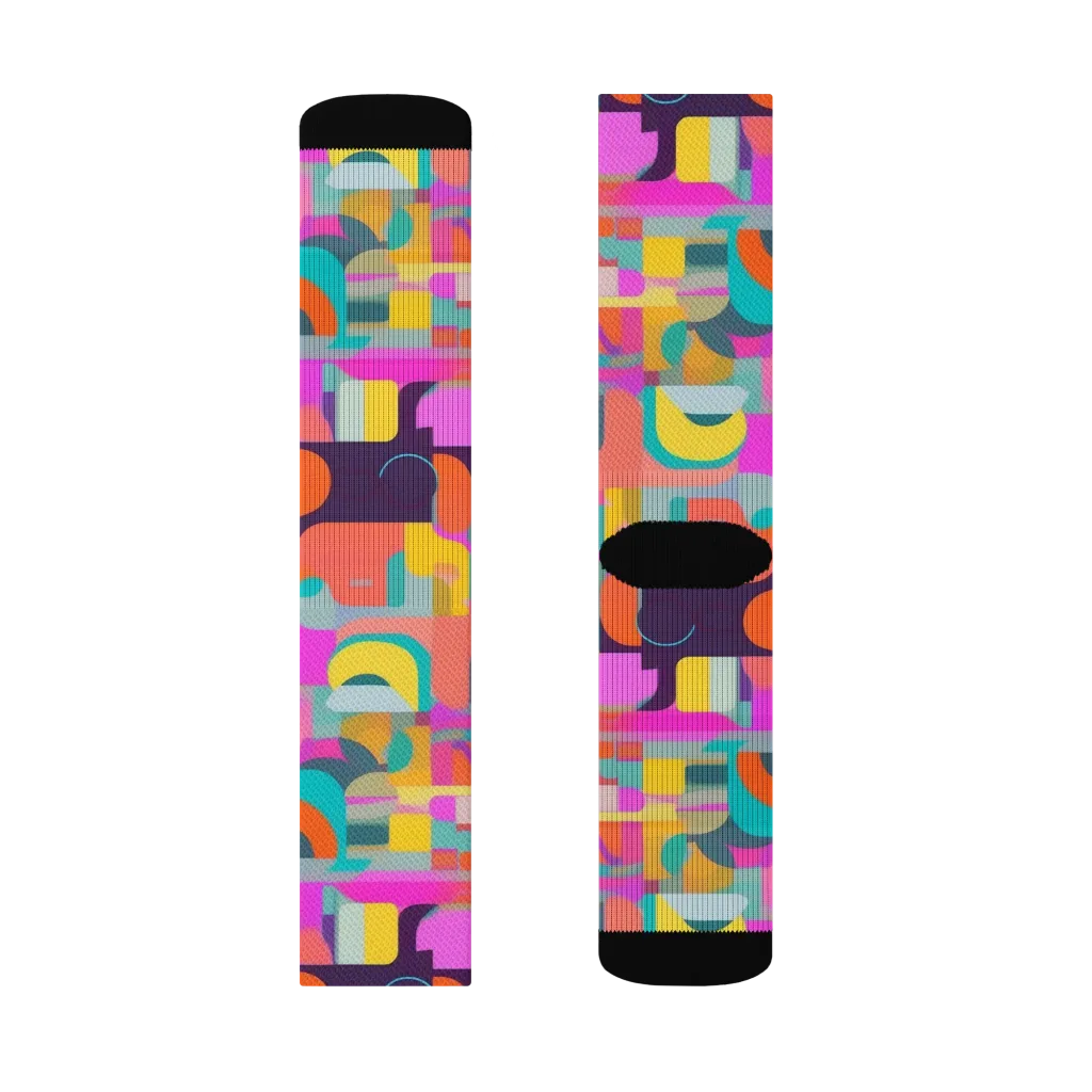 Prism Jumble on Socks — Right Sock
