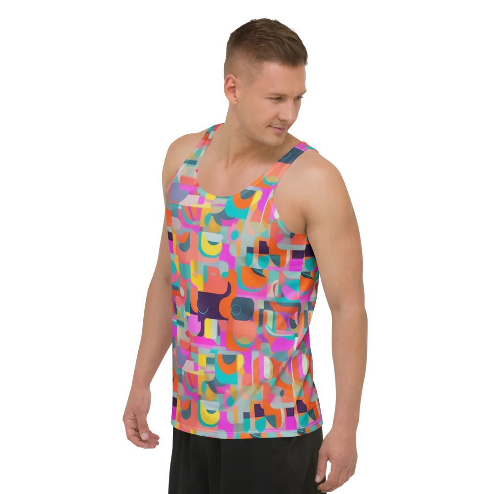 Prism Jumble on Men's Tank Top — Left Front