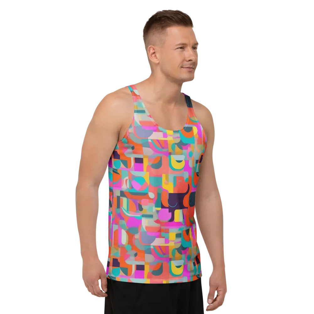 Prism Jumble on Men's Tank Top — Right Front