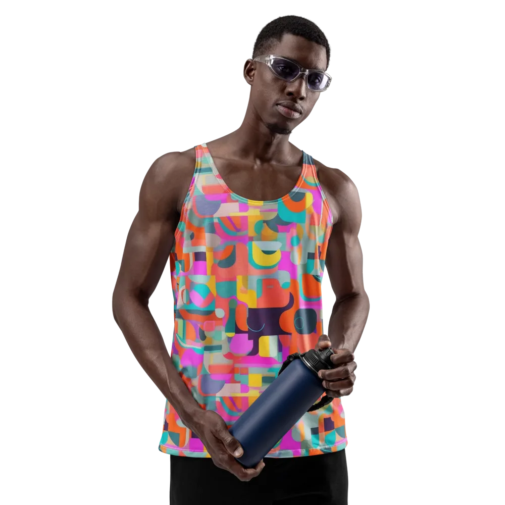 Prism Jumble on Men's Tank Top — Front