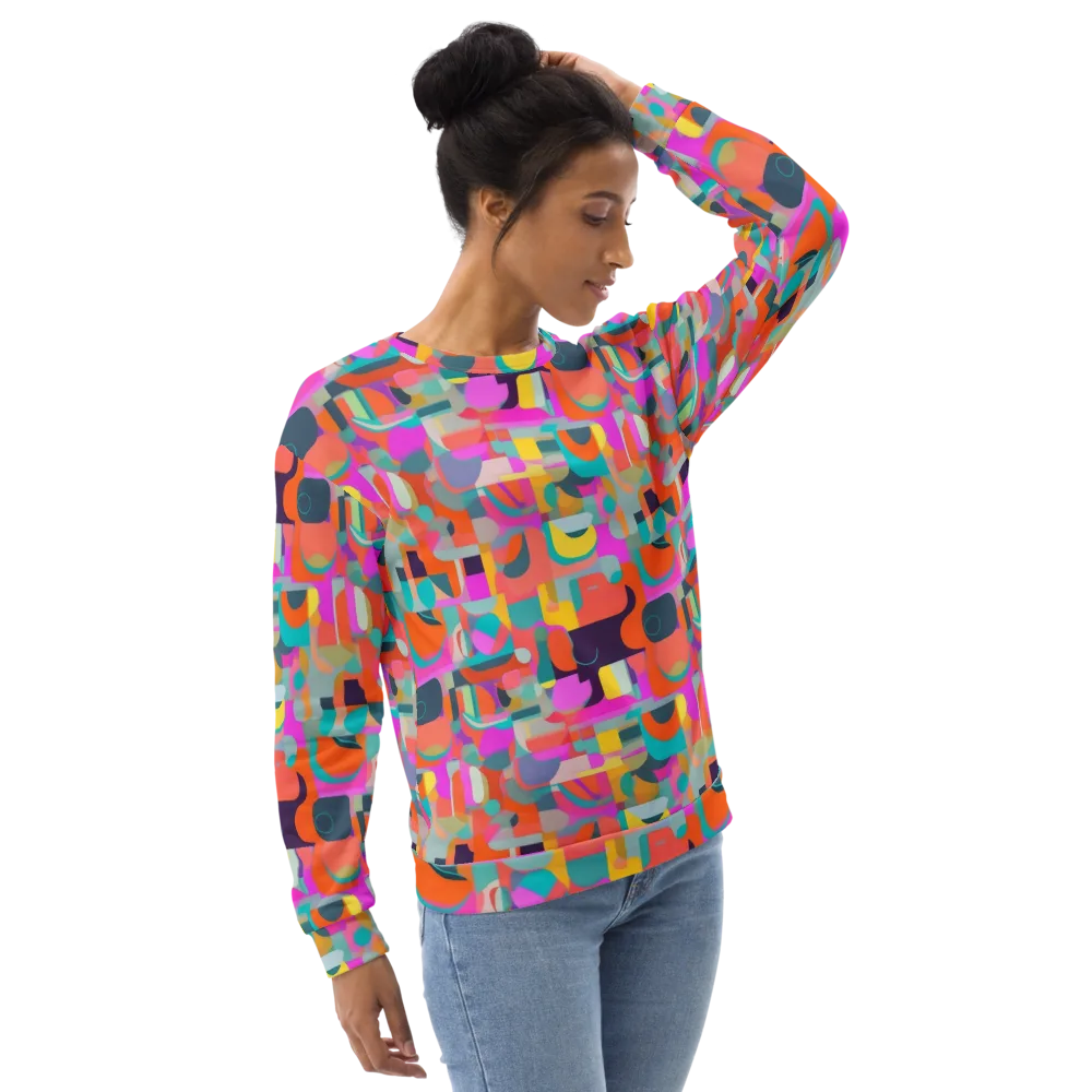 Prism Jumble on Sweatshirt — Right Front