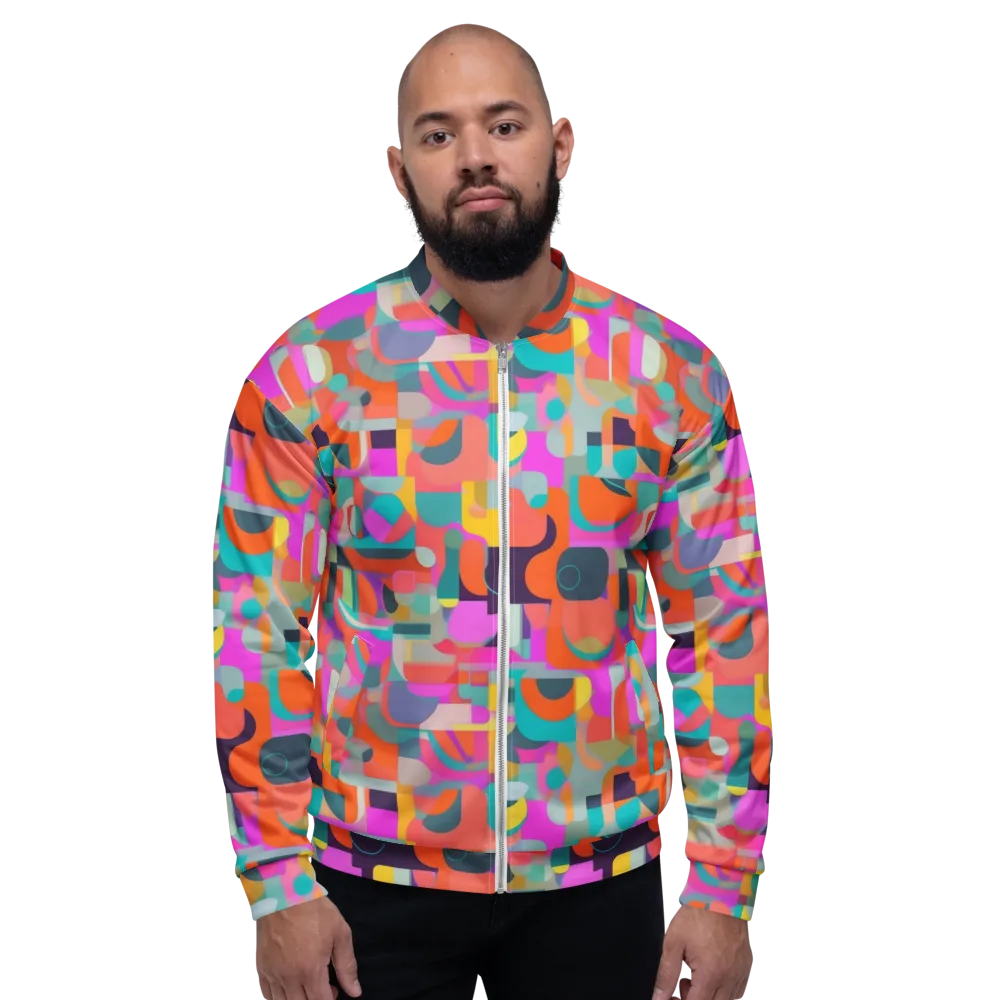 Prism Jumble on Bomber Jacket — Front
