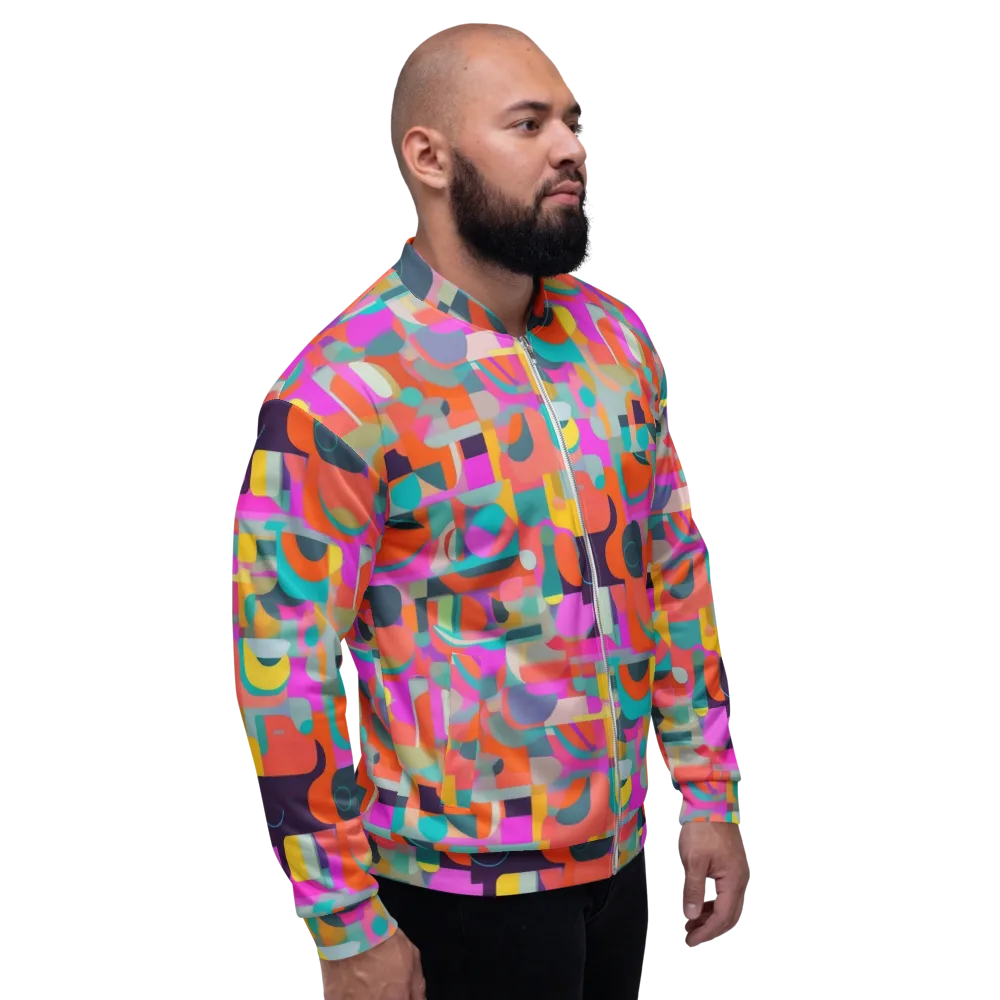 Prism Jumble on Bomber Jacket — Right