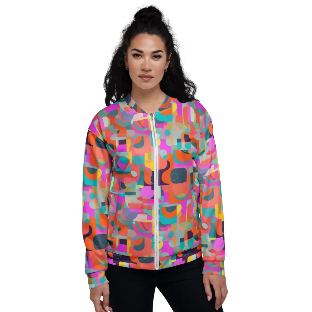 Prism Jumble on Bomber Jacket — Front