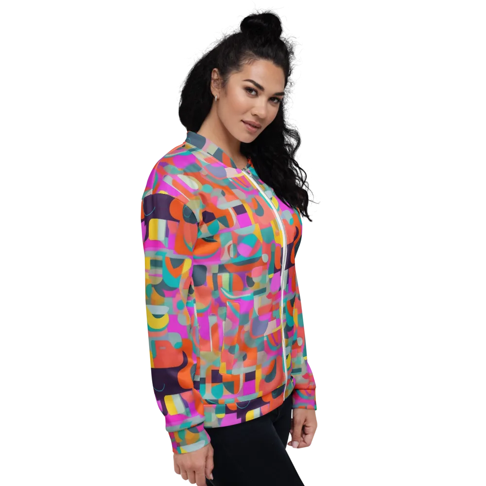 Prism Jumble on Bomber Jacket — Right