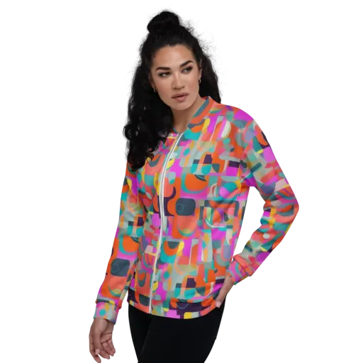 Prism Jumble on a Bomber Jacket