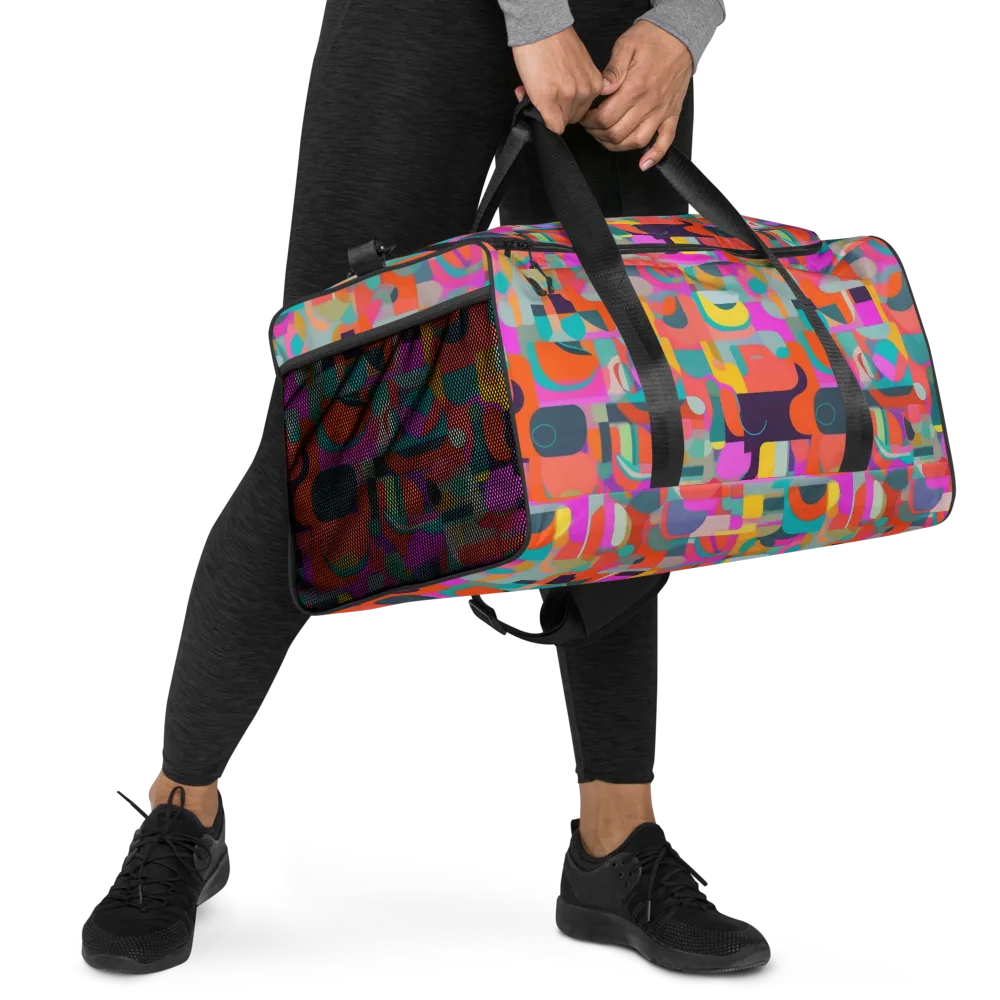 Prism Jumble on Duffle Bag — Right Front