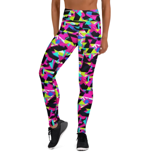 Aftershock Geometry on a Yoga Leggings