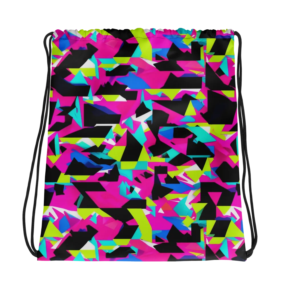 Aftershock Geometry on Drawstring Bag — Photo