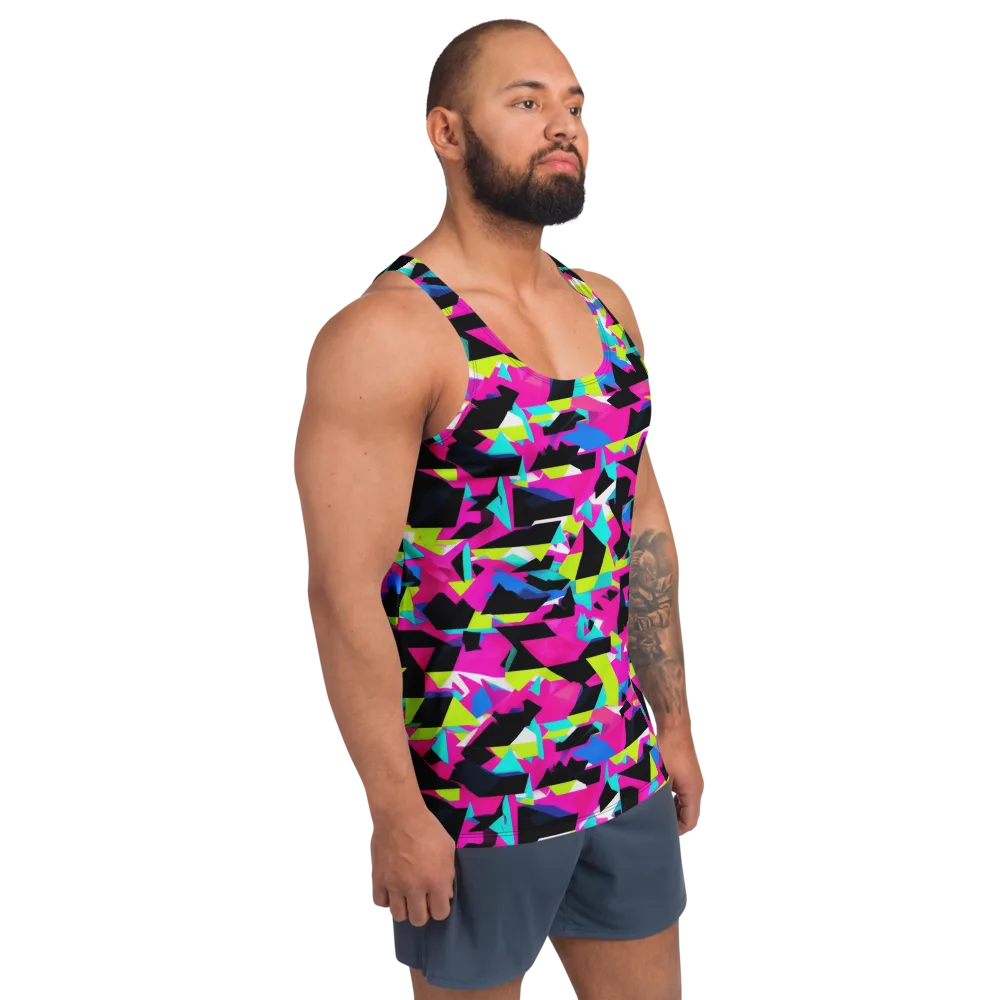 Aftershock Geometry on Men's Tank Top — Right Front