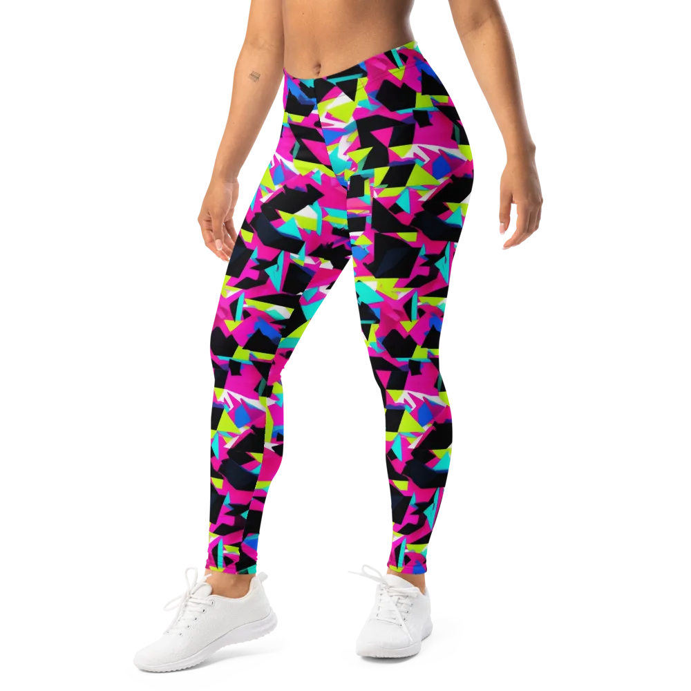 Aftershock Geometry on Leggings — Left Front