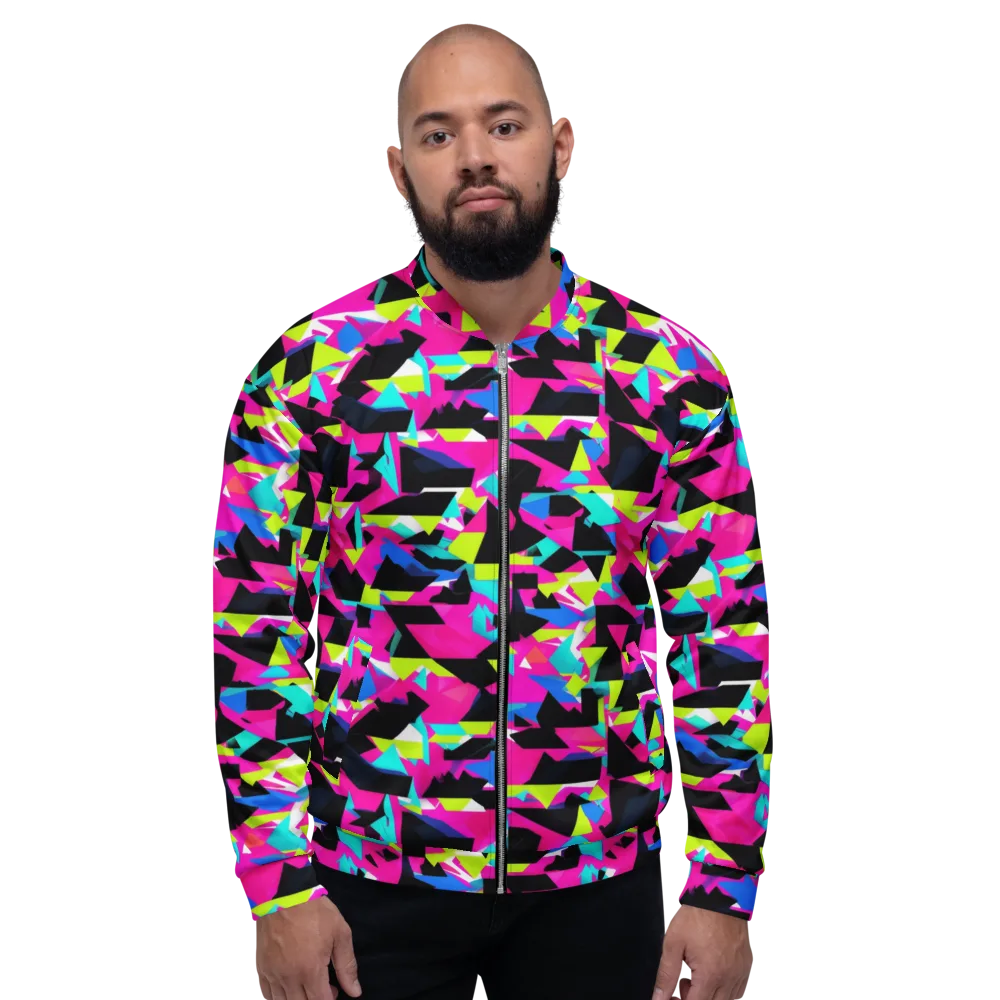Aftershock Geometry on Bomber Jacket — Front