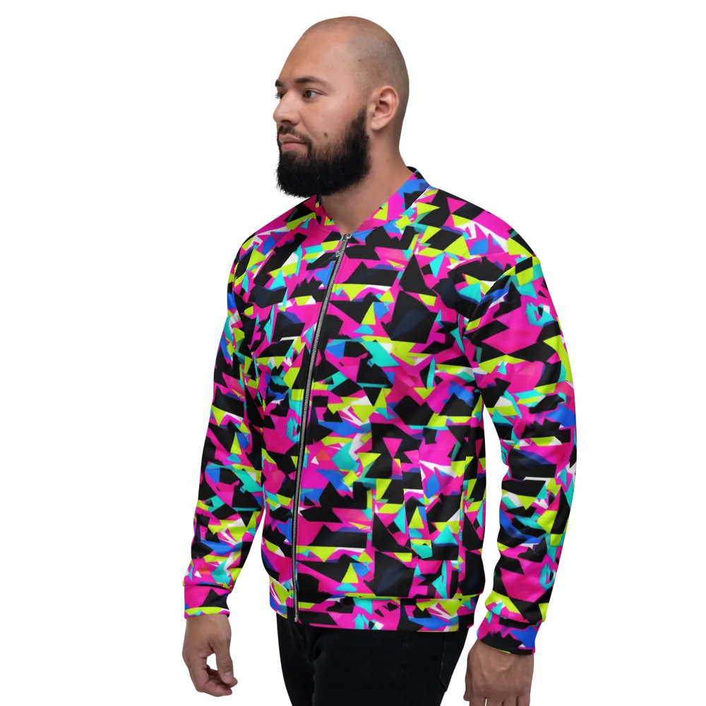 Aftershock Geometry on Bomber Jacket — Left
