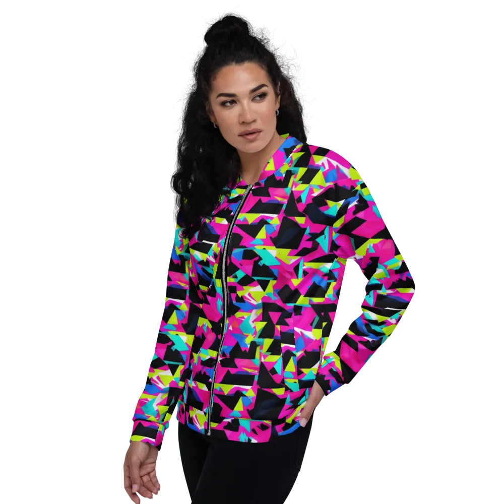 Aftershock Geometry on Bomber Jacket — Left