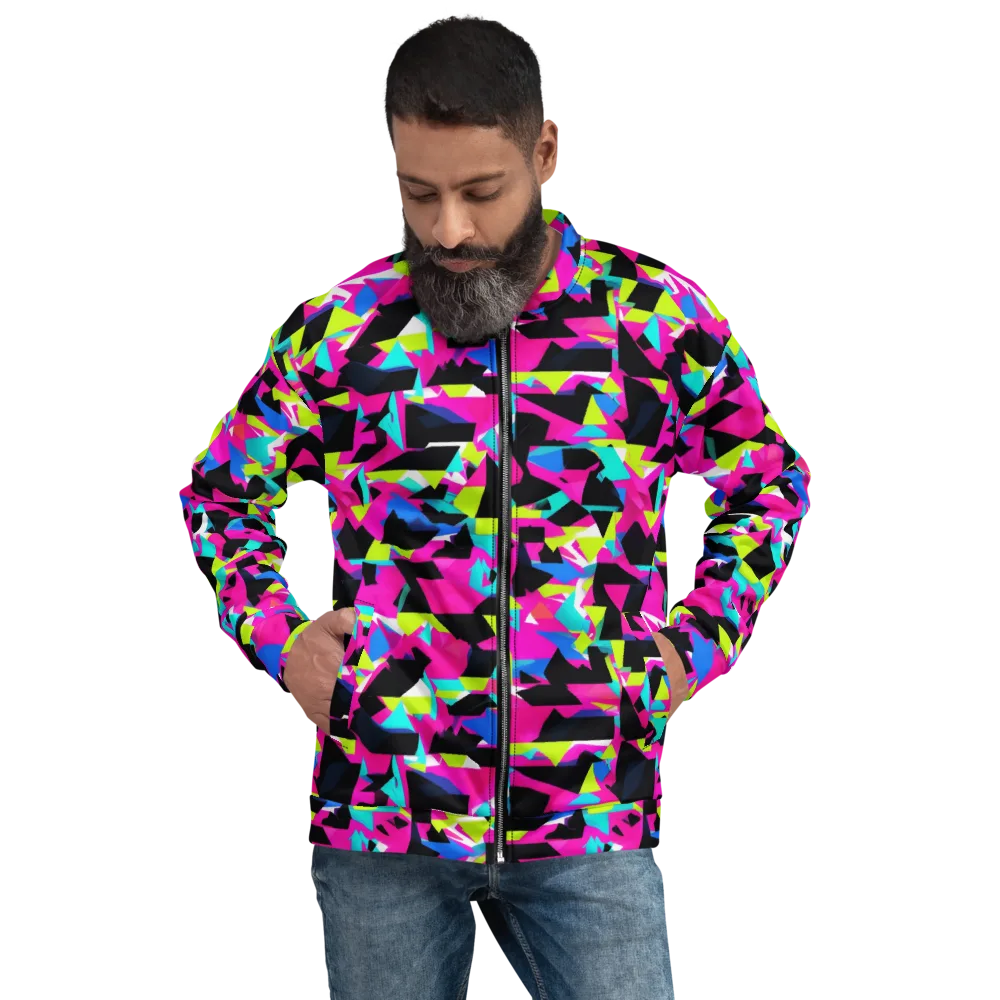 Aftershock Geometry on Bomber Jacket — Front