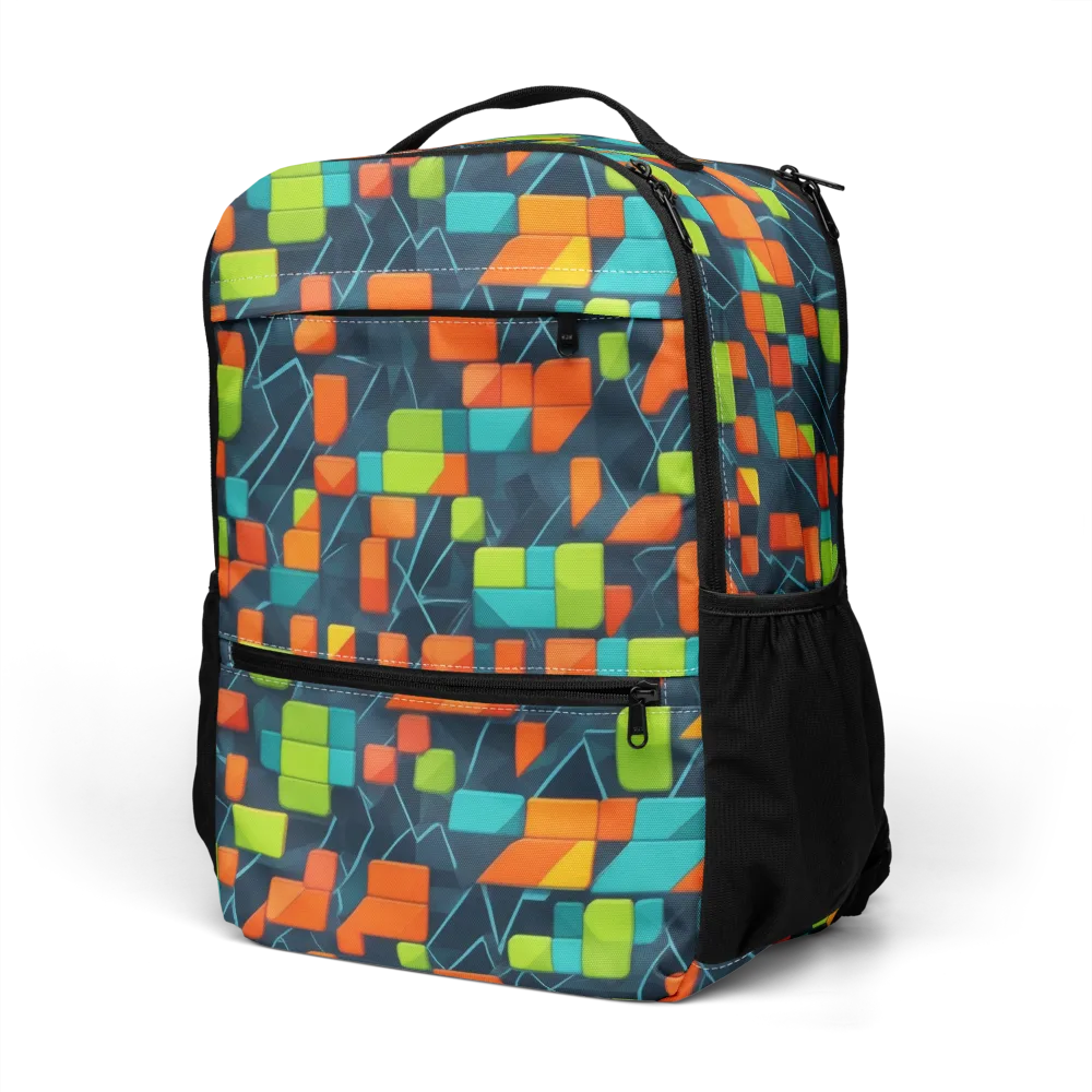 Electric Blocks on Utility Backpack — Left Front