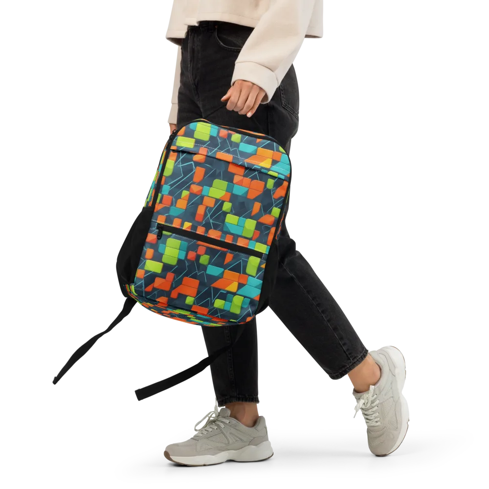 Electric Blocks on Utility Backpack — Front