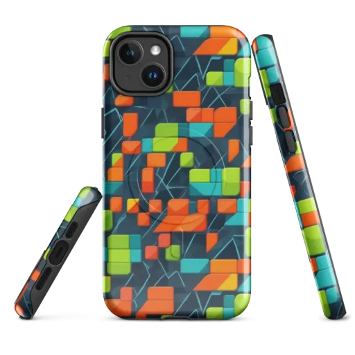 Electric Blocks on a MagSafe Tough Case for iPhone®