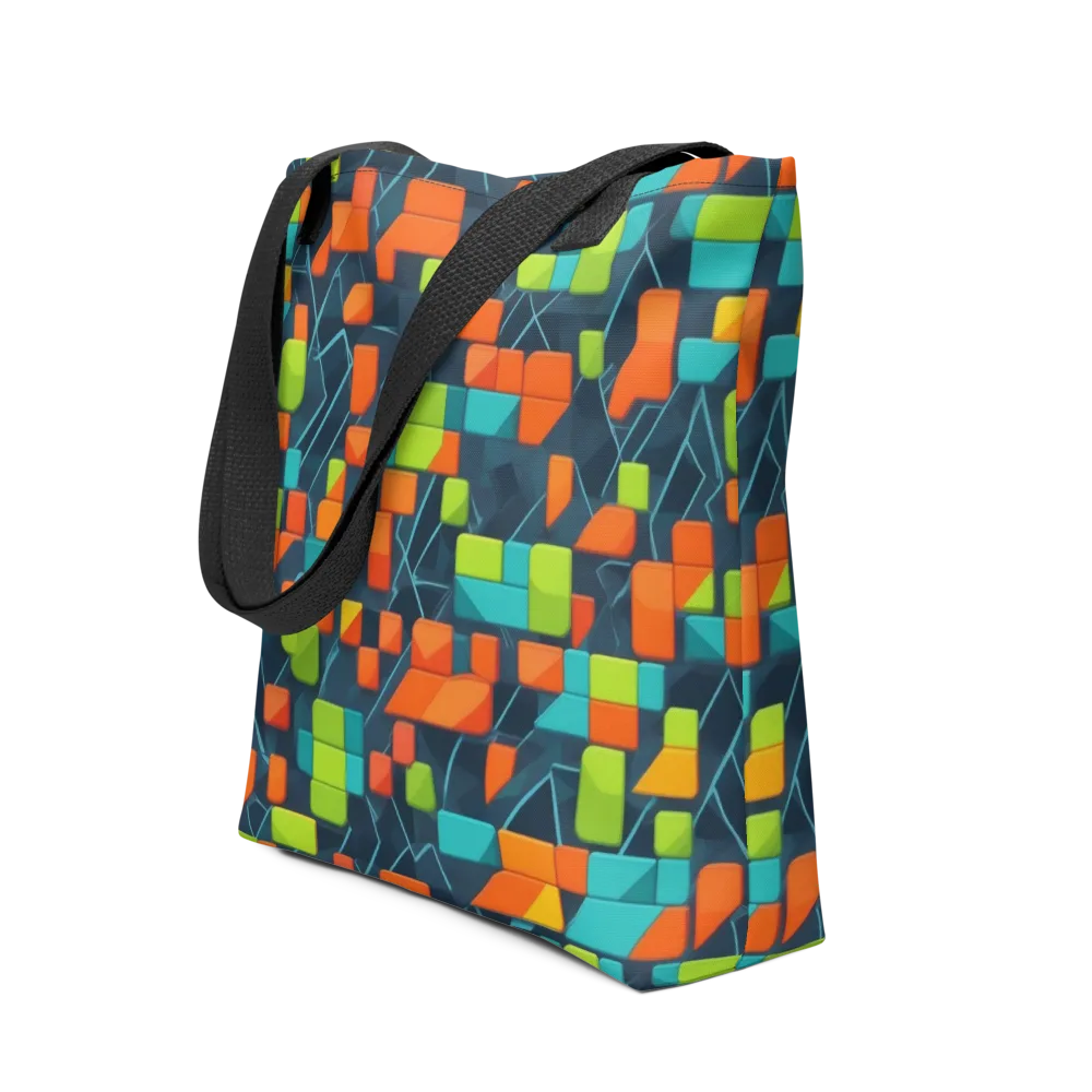 Electric Blocks on Tote Bag — Front