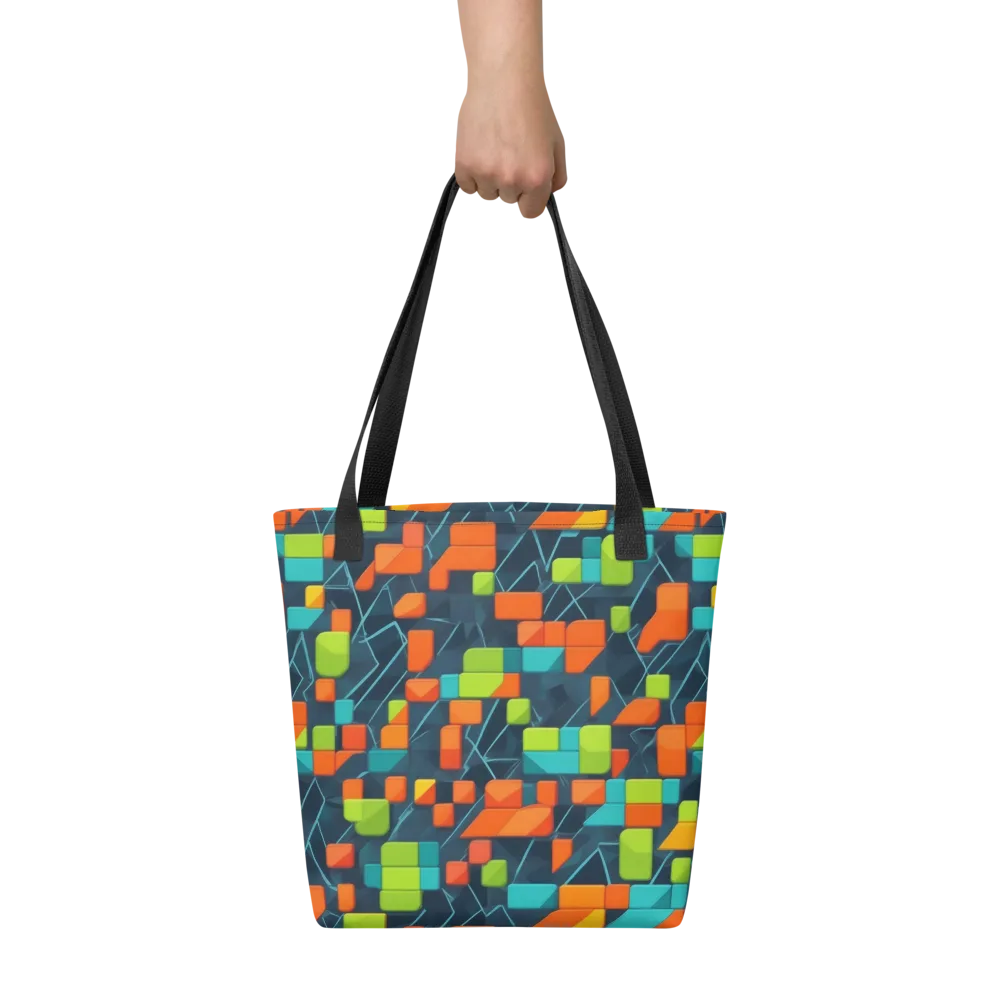 Electric Blocks on Tote Bag — Front