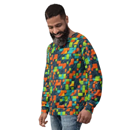 Electric Blocks on a Sweatshirt