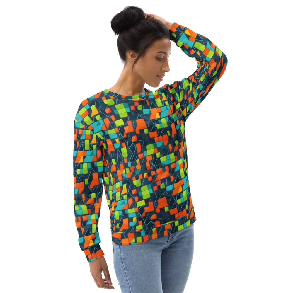 Electric Blocks on Sweatshirt — Right Front