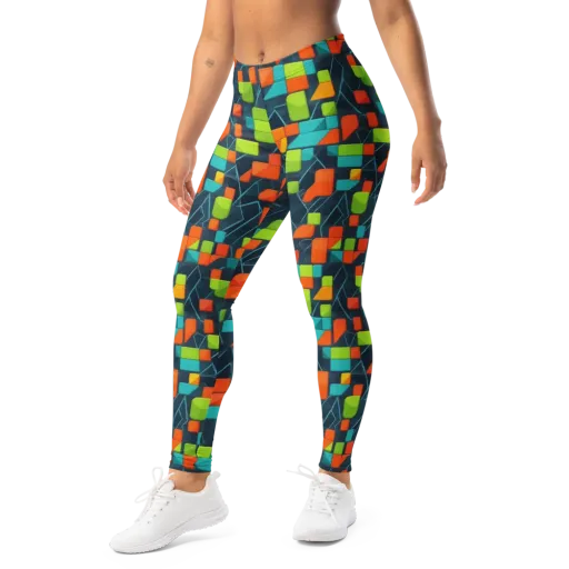 Electric Blocks on a Leggings